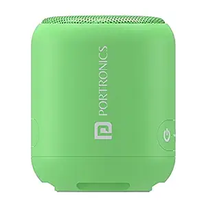 Portronics SoundDrum 1 10W TWS Portable Bluetooth 5.3 Speaker with Powerful Bass, Inbuilt-FM & Type C Charging Cable Included(Green)