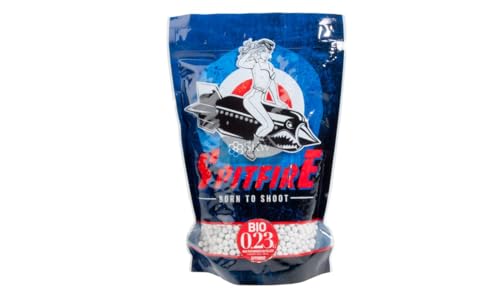 Bolas Blancas Airsoft BB Biodegradables, 0,23g, 4350 Unidades, 5,95mm, 1kg, Spitfire