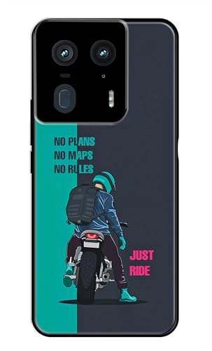 Image of Metal TPU Printed Back Cover for Motorola Edge 50 Ultra (Just Ride Traveller) 360 Degree Protection | Camera Protection -25092024(AH)