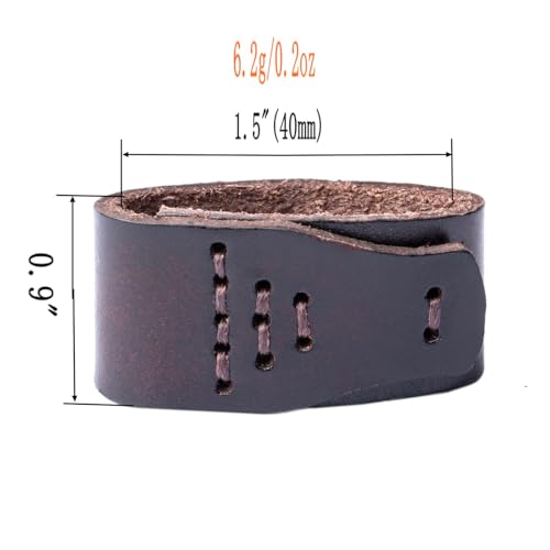 1.5"(38mm-40mm) Belt Loop Keeper Leather Loop Keeper 100% Real Leather Belt Buckle Accessories3