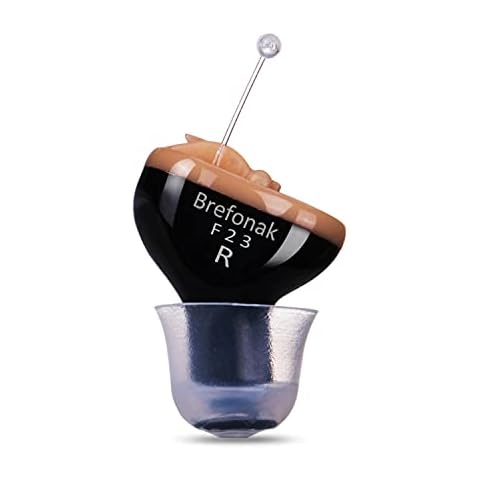 Hearing Amplifier for Seniors Adults Noise-Cancelling - Elderly Listening Assistance Device Products Invisible Voice Sound Amplifiers Hearing Aid Cleaning Brush Included (Black Right) Cover