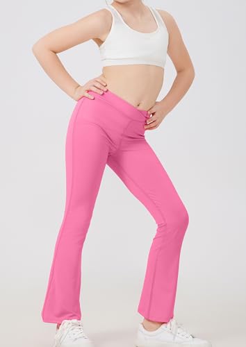 DANI CHINS Girls Athletic Bootcut Leggings Quick Dry Flared Compression Yoga Pants4
