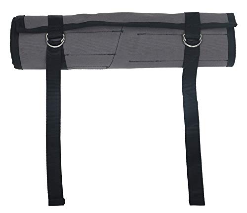 38 Pocket Wrench Organizer & Roll Up Pouch Tool Bag, Must For Stanley Craftsman, Easy Grip, Handcrafted, Portable Storage, Pvc Laminated Waterproof Ballistic Polyester Oxford Canvas - Grey, 38P07 #TOP3