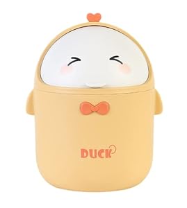 Wrtgerht Mini-Desktop-Papierkorb Gelbe Ente