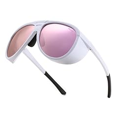 White Frame & Pink Mirror Lens