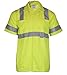 Ironwear 1860 Hi-Visibility Short Sleeve Buttoned Down Safety Work Shirt-Type R | ANSI Class 3 Compliant Lime