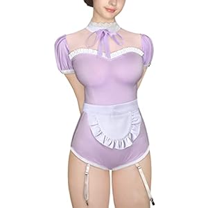 LittleForBig-Baumwolle-Strampler-Onesie-Pyjamas-Bodysuit-Dienstmaedchen-Kostuem LittleForBig Baumwolle Strampler Onesie Pyjamas Bodysuit-Dienstmädchen Kostüm