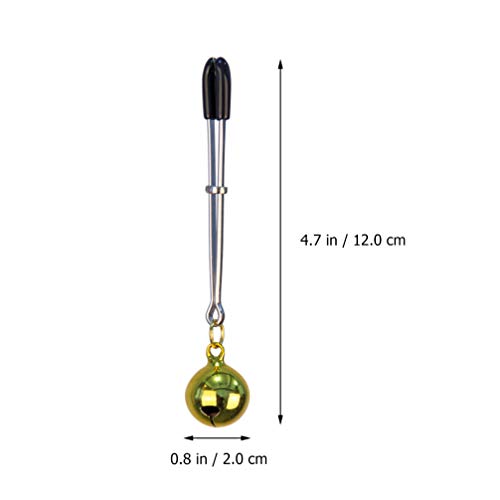 EXCEART 2 Pares de Clipes para Mamilos Braçadeiras de Seios Femininas Ajustáveis Com Sinos Corrente