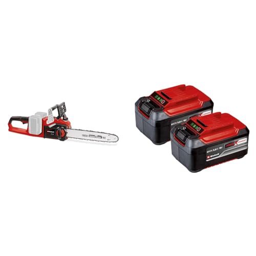 Einhell Motosierra sin cable GE-LC 36/35 Li-Solo Power X-Change & PXC-Twinpack 5.2 Ah Power X-Change (Li-Ion, 18 V, 2x 5.2 Ah, apta para todos los dispositivo