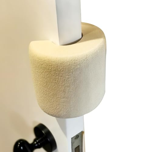 Protector de puerta y reductor de ruido – Protector de puerta de alta elasticidad para niños | Tope protector de dedos para puerta con cilindro para mantener las puertas abiertas para mayor seguridad