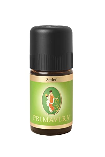 PRIMAVERA Ätherisches Öl Zeder 5 ml - Aromaöl, Duftöl, Aromatherapie - ausgleichend, stabilisierend, stärkend - vegan