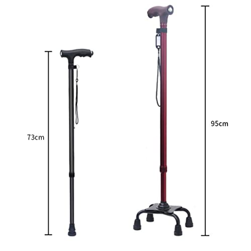 Béquilles à double usage télescopiques pour seniors avec canne intégrée - 2