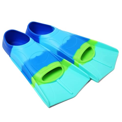 Kids Swim Fins,Short Youth Fins Swimming Flippers for Lap Swimming and Training for Child Girls Boys XXXS