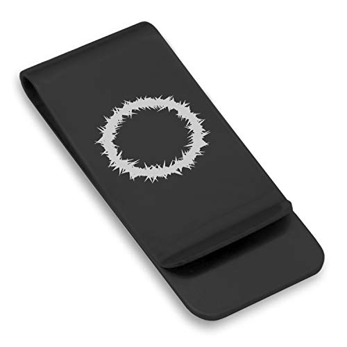 Stainless Steel Religious Symbol Classic Slim Money Clip Credit Card Holder