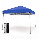 10x10ft Pop Up Canopy Tent with Slant Legs – Outdoor Instant Gazebo Shelter,...