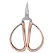 HERCHR Tijeras Costura, Tijeras Costura Pequeñas con Punta Puntiaguda y Caja Vintage Tijeras Costura Profesional de Acero Inoxidable para Bordado Punto de Cruz(Bronce Rojo)