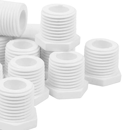 20 Pcs of PVC Pipe Plug,Eau 3/4 NPT Water Heater Drain Plug Compatible with RV,Irrigation,Underground Sprinkler Systems,Swimming Pools,Outdoor Applications and Water Supply Lines.