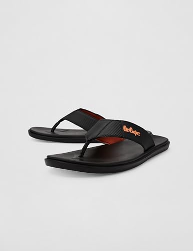 Image of Men's logo print flip-flops slippers