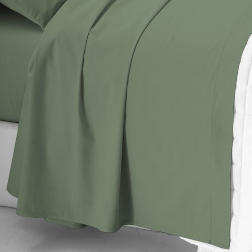 Parure de lit flanelle douce Mahome sauge pour un cocon de sérénité - 6