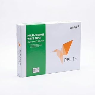 APRIL PP Lite Carta A3 80gr - 500 Fogli (1 Risma) - Fogli A3 per Stampante e Fotocopiatrici - Risma Carta A3 Bianca