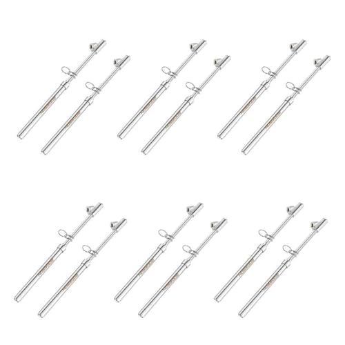 Image of GODESON Dual Head Tire Pressure Gauge,Heavy Duty Pen Tire Gauge Range 10-150PSI; 1-10Bar,Dual Head Truck Air Pressure Gauge (Pack of 12)