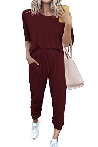PRETTYGARDEN Women's Two Piece Sets 2025 Summer Spring Jogger Pants Travel Vacation Lounge Outfits Airplane Matching Clothes