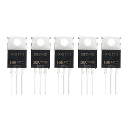 CATSELURRY Lens Circle 5PCS IRFZ44N TO220 IRFZ44NPBF 55V / 49A Straight TO-220 NMOS FET IRFZ44 IC New