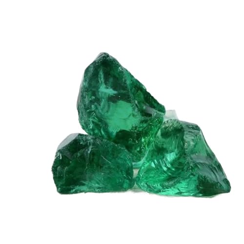 BYLSAGWHT 190-200 g 1 Bolsa Piedra Esmeralda Vidrio Cristal Crudo Artesanía Decorativa Grano Grande