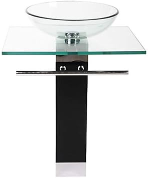 Templado cristal lavabo Pedestal Expresso color 23