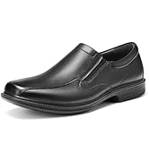 HEEZ Mens Loafers, Split Leather Oxford Dress Shoes for Men, Formal Casual Business Shoes