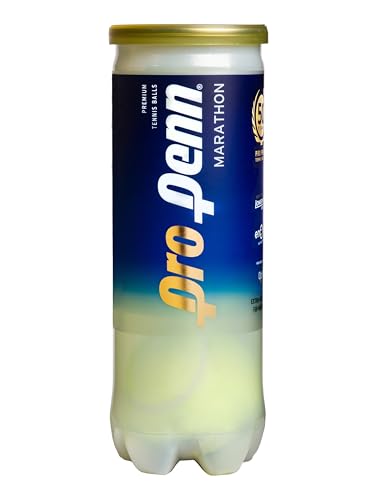 Pro Penn Marathon XD High Altitude Tennis Balls - Extra Duty Felt Pressurized Tennis Balls - 1 Can 3 Balls