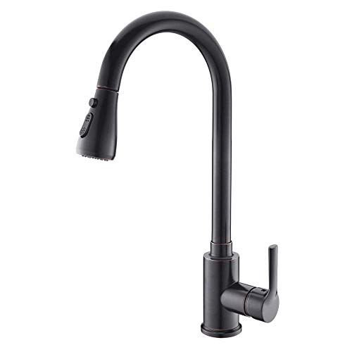 Robinet de cuisine en laiton pour bar de restaurant et cuisine ouverte avec jet cascade