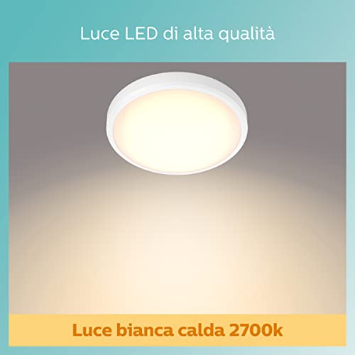 Lampada da Soffitto LED Doris, Equivalente a 17W, 27K, Non Dimmerabile, Bianco - Illuminazione - Immagine 3