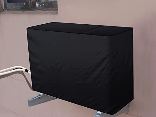 Image of AC Cover Outdoor Unit for 1 ton Black Color, AC Cover Dimensions - Outdoor Unit DxWxH in CM 36x89x71