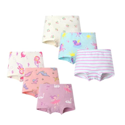 benetia Girls' Soft Cotton Underwear 6-8 Pack2
