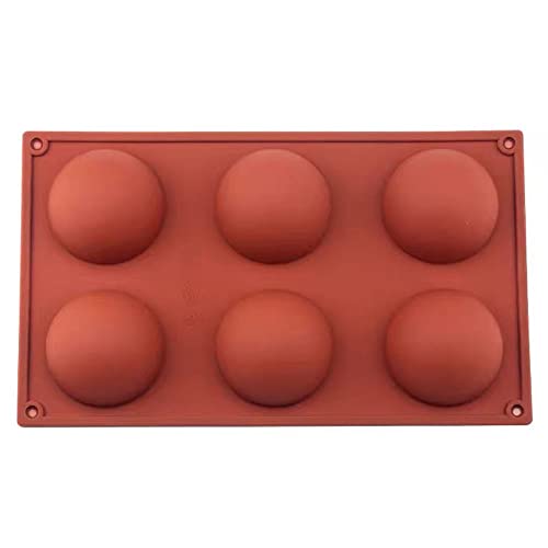 Semi Sphere Silicone Mould for Baking Cupcakes, Muffins, Brownies, Cakes, Pudding, Chocolate and Jelly