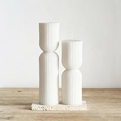 2PCS Hourglass Pillar Candles