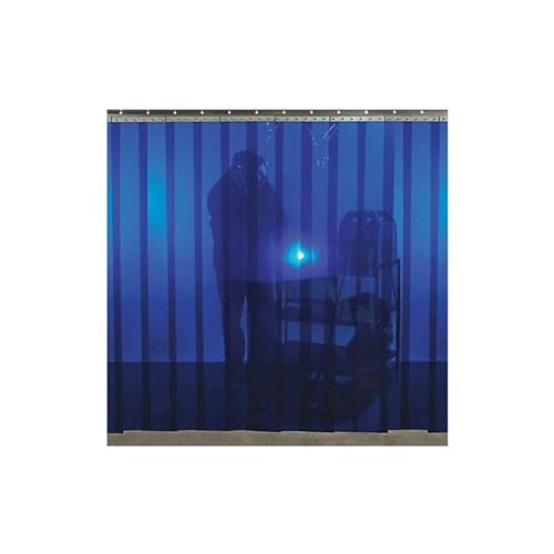 Welding Strip Curtain,8 x 8 ft,Blue,PVC