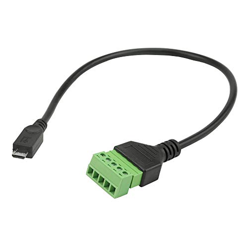 Extensión micro USB de 30 cm contra el desgaste de conexiones de 5 pines 2