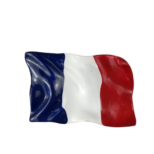 Kühlschrankmagnet Frankreich Paris Flagge Französisch Marseille – 3D-Magnet Souvenir – Magnetische Sammlerstück – Geschenkidee Reise Kollektion L94