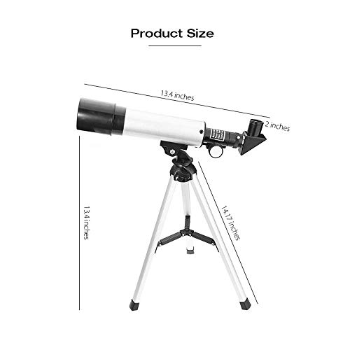 Telescopio Astronómico Refractor YANYO 360/50mm con Trípode miniatura 3