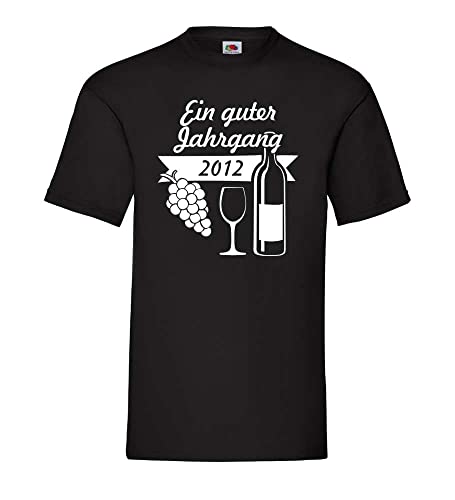 T-shirt pour homme noir 2012 EIN guter Jahrgang cadeau d'anniversaire original