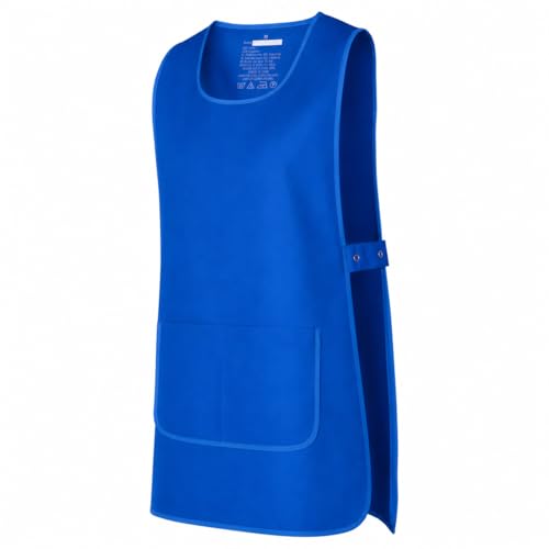 MISEMIYA   Delantal Limpieza Uniforme Laboral CLINICA MÉDICOS Limpieza Veterinaria Sanitarios HOSTELERÍA  Ref.868   L, Azul Royal 21
