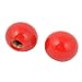 Lon0167 New 2Pcs Moulded Featured Metal Threaded 12mm Reliable Efficacy Hole Dia Handlebar Round Ball Knob Red(id:6b8 fe 5c 988)
