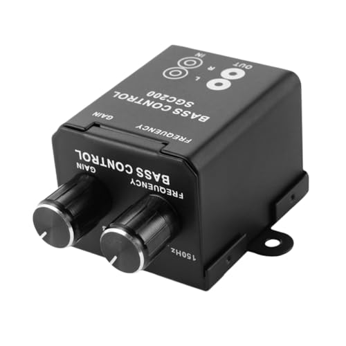 HOLIDYOYO 1Pc Durable Audio Remote Level Control Knob for Car Amplifiers Bass Volume Easy Connection Chipset and Casing for Car Stereo Systems