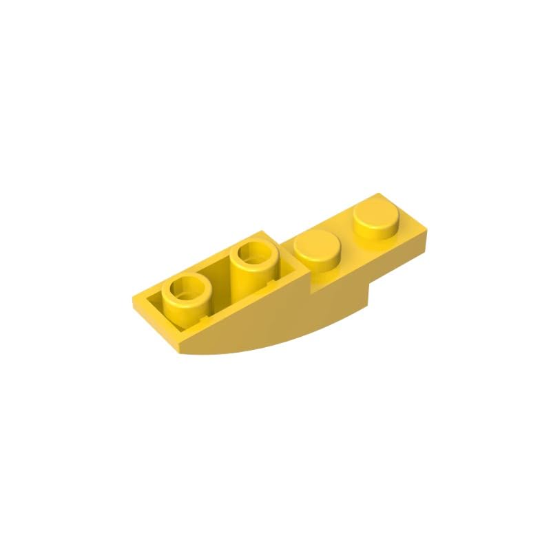 XYEIUGO 13547 Arched Brick Slope Curved 4x1 Inverted, Yellow, 50 PCS โ image 1