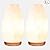 Himalayan Glow White Salt Lamp Night Light, 5-7 lbs/Each - 2 Pack