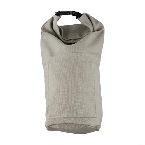 Funda de lona compatible con tamaños estándar para lámparas de queroseno y aceite utilizadas en camping y granjas (gris)