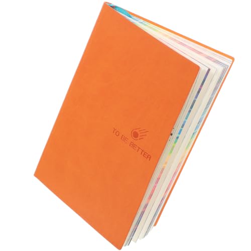 Diario de notas A5 Kisangel naranja tapa textura cuaderno de hojas simples