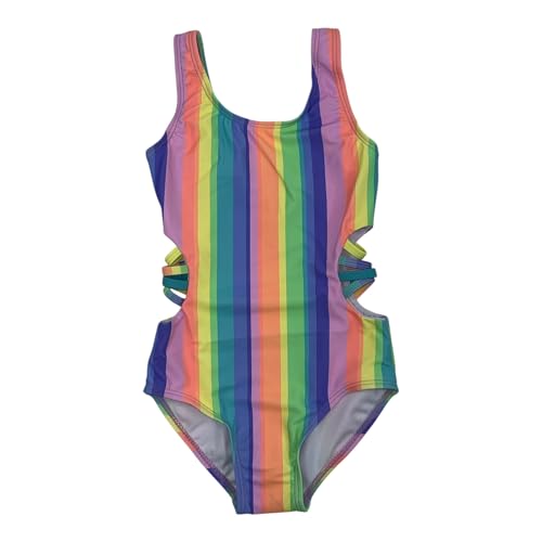 Image of Girls' One Piece Swimsuit Cute Beach Swimwear Bathing Suits for 4-16 Years Girls